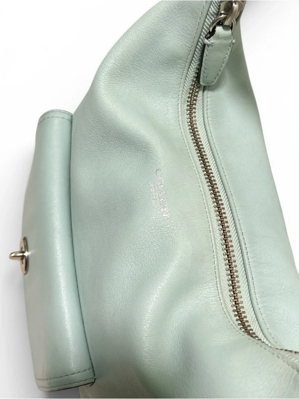 COACH Legacy Courtney Hobo w/Matching Compact Wallet in Mint